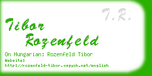 tibor rozenfeld business card